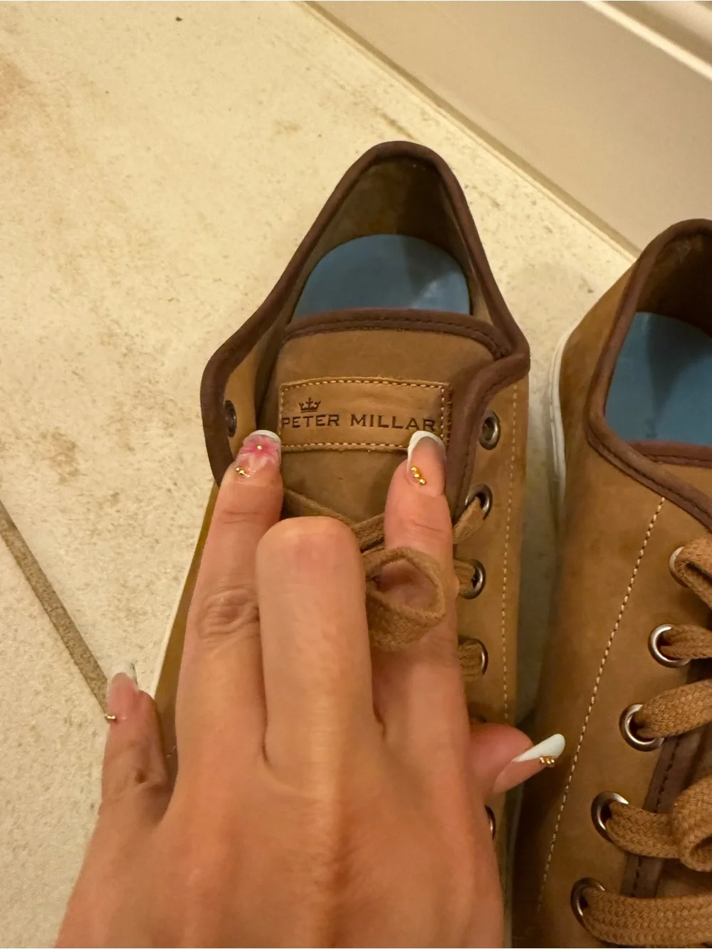 Peter Millar leather lace up shoes 10